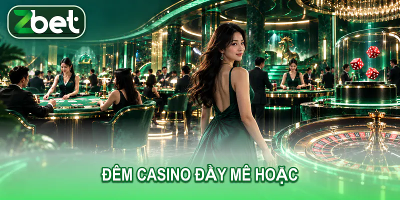 dem casino zbet Người phụ nữ trưởng thành bước qua casino khi các bàn đồng loạt sáng đèn
