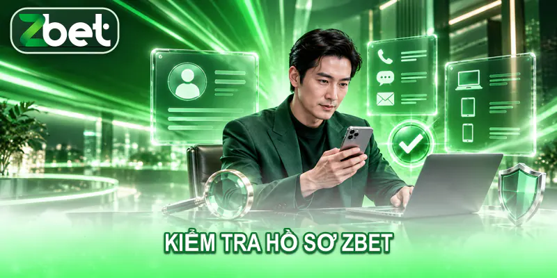 Người dùng kiểm tra hồ sơ và thiết bị liên quan đến tài khoản ZBET