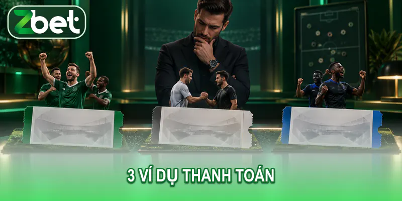 vi du keo 1x2 1 Ba vé minh họa kết quả thắng hòa thua