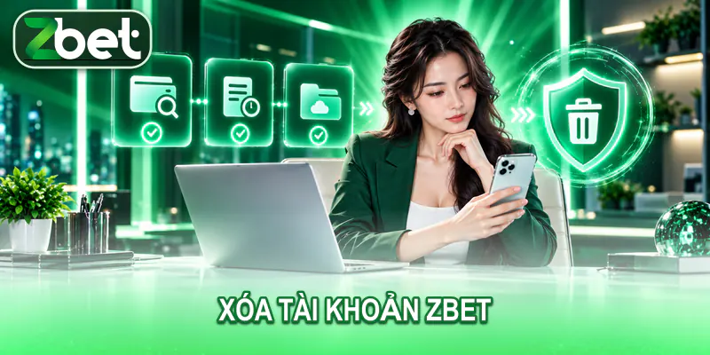 Người dùng kiểm tra thông tin trước khi yêu cầu xóa tài khoản ZBET