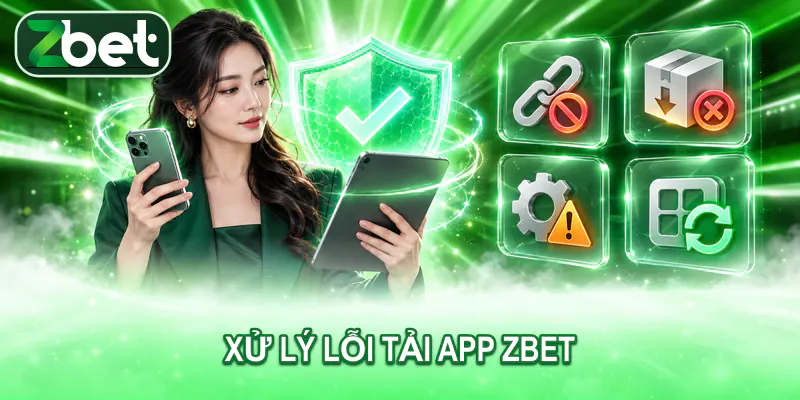 Xử lý lỗi tải app ZBET Người dùng xử lý lỗi tải hoặc cài đặt app ZBET mà không tắt bảo mật